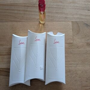 Christian Louboutin White and Red Perfume Set
